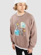 Volcom Fa Chrissieabbottxfrench Crew Neulepaita ruskea