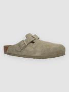 Birkenstock Boston Suede Leather Narrow Sandaalit vihreä