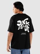 Anerkjendt Akvillads Print T-paita musta