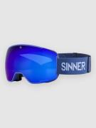 Sinner Snowflake Matte Navy Blue (+ Bonus Lens) Laskettelulasit sinine...
