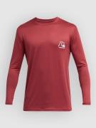 Quiksilver Dna Surf Tee Ls Longsleeve Lycra punainen