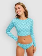 Roxy The Beach Babe Ls Crop Pitkähihainen Lycra sininen