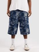 Blue Tomato Jacquard Denim Shortsit sininen