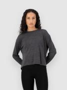 Mons Royale Zephyr Merino Tencel Boxy Kerrastopaita harmaa