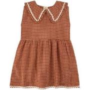 Liilu Camila Checkered Dress Brown 6 Years