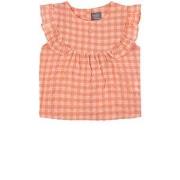Tocoto Vintage Checkered Top Pink 18 Months