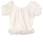 DOLLY by Le Petit Tom Frilly Princess Top Off-White Newborn (3-18 Mont...