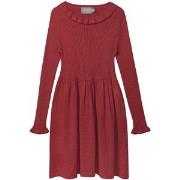 Creamie Knit Dress Rosewood 104 cm