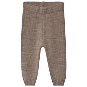 Little Jalo Knitted Baby Pants Wood Brown 68 cm