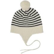 FUB Knitted Striped Beanie Cream 62/68 cm