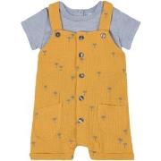 Absorba Printed Overalls Set Yellow 1 Month