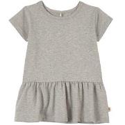A Happy Brand T-Shirt With Ruffle Gray Melange 86/92 cm
