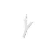 Design Letters Silver Letter Charm 16 mm - Y One Size