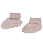 Wheat Wool Booties Pink 0-6 Months