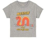 Mini Rodini Nessie Graphic T-shirt Gray Melange 80/86 cm