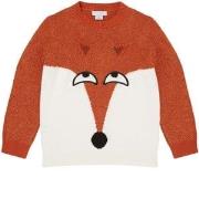 Stella McCartney Kids Knit Sweater With Fox Brown 4 Years