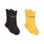 Mini Rodini 2-Pack Socks Yellow 16-19 (4-9 Months)