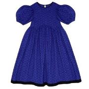 The Middle Daughter Tie The Knot Embroidered Dress Aegean Blue 4 Years