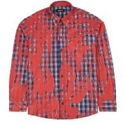 Dsquared2 Checkered Shirt With Print Red 14 Years