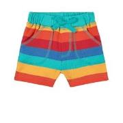 Frugi Little Stripy Shorts Rainbow Stripe 0-3 months