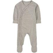 A Happy Brand Footed Baby Body Gray Melange 50/56 cm