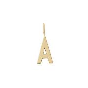 Design Letters Gold Letter Charm 16 mm - A One Size