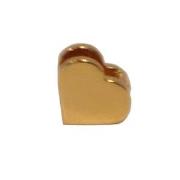 Design Letters Heart 18K Gold Plated Silver One Size