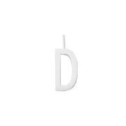 Design Letters Silver Letter Charm 16 mm - D One Size