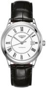 Longines Miesten kello L4.974.4.21.2 Flagship Valkoinen/Nahka Ø38.5