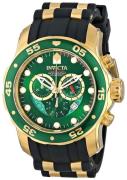 Invicta Miesten kello 6984 Pro Diver Vihreä/Kullansävytetty teräs