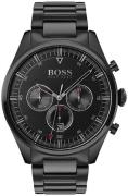 Hugo Boss Miesten kello 1513714 Musta/Teräs Ø44 mm