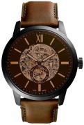 Fossil Miesten kello ME3155 Townsman Musta/Nahka Ø48 mm