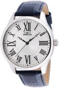 Invicta Miesten kello 35140 Vintage Hopea/Nahka Ø45 mm