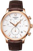 Tissot Miesten kello T063.617.36.037.00 Tradition Valkoinen/Nahka