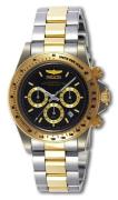 Invicta Miesten kello 9224 Speedway Cougar Musta/Teräs Ø39.5 mm