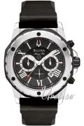 Bulova Miesten kello 98B127 Marine Star Musta/Kumi Ø44 mm