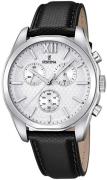 Festina Miesten kello F16860-3 Sport Hopea/Nahka Ø43 mm