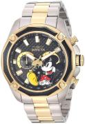 Invicta Miesten kello 27359 Disney Musta/Kullansävytetty teräs Ø48