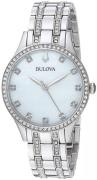 Bulova Naisten kello 96X145 Crystal Valkoinen/Teräs Ø32 mm