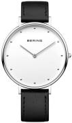 Bering 14839-404 Classic Valkoinen/Nahka Ø39 mm