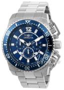 Invicta Miesten kello 21953 Pro Diver Sininen/Teräs Ø48 mm