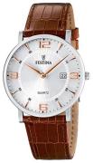 Festina Miesten kello F16476-4 Dress Hopea/Nahka Ø40 mm