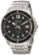 Bulova Miesten kello 98D127 Marine Star Musta/Punakultasävyinen Ø46