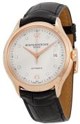 Baume & Mercier Miesten kello MOA10104 CLIFTON Hopea/Nahka Ø38.8