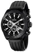 Festina Miesten kello F16901-1 Sport Musta/Nahka Ø44 mm