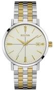 Bulova Miesten kello 98B255 Bracelet Beige/Kullansävytetty teräs