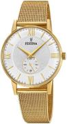 Festina F20569-2 Retro Hopea/Kullansävytetty teräs Ø36 mm