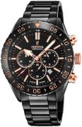 Festina Miesten kello F20577-1 Ceramic Musta/Teräs Ø44 mm