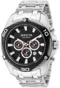 Invicta Miesten kello 38569 Bolt Musta/Teräs Ø50 mm