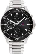 Tommy Hilfiger Miesten kello 1791916 Larson Musta/Teräs Ø46 mm